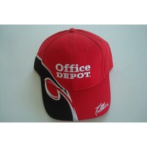 NASCAR RACING OFFICE DEPOT    DEADSTOCK HAT CAP VINTAGE STRAPBACK BX1 BEACH GOLF